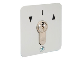 GEBA frontplaat sleutelschakelaar - symbool tweezijdig pulscontact