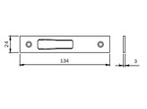 Iseo MultiBlindo gache val plat 134x24x3