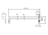 ISEO panieksluiting met pushbaar PALMO 20  811mm