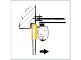 GEZE patin de serrage en verre TS5000/4000