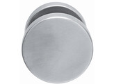 ARTITEC bouton plat fixe sur rosace O52mm - simple - avec ergots - inox mat