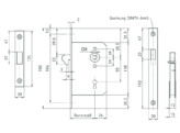 BEVER schuifdeurslot as 55mm