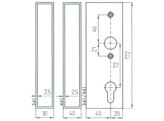 BEVER boitier pour serrure de portail 341 - A72 - E40