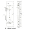 LITTO serrure etroite 2652 - A110 - E35 - gauche