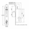 NEMEF serrure a dormant 4128/18 - tt 24mm inox