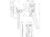 NEMEF fermeture de fenetre verrouillable SKG  53PK/4