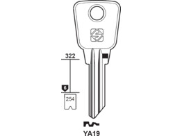SILCA brute sleutel  YA19