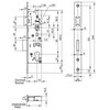 WILKA smaldeurslot 1433 - as 92mm - vp 24mm verzinkt