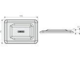 ABUS kelderroosterslot GS60 - met ketting