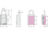 ABUS KeyGarage 777 - met drukknoppen en beugel