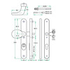 ARTITEC veiligheidsbeslag PRIO - 72mm knop met kernbescherming - RVS mat