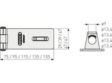 ABUS porte-cadenas 200 - 115mm