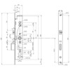 ABLOY solenoideslot EL461 - As 92mm - 2-zijdige controle - zelfvergrendelend