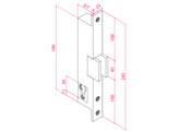 SEWOSY deuropener voor glazen deur 8-12 mm - 12-24V DC - met contact