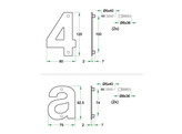 ARTITEC huisnummer - RVS mat nr.4