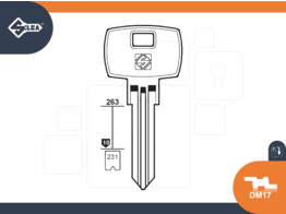 SILCA brute sleutel DM17