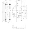 LIPS 2424 Paniekslot PC-72 E60 - voorplaat rechthoekig - draairichting 1 en 3
