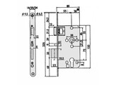 BEVER paniekslot 271P as 72 E55 vp 20mm keerbaar