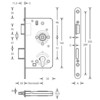 BSS serrure 5108 - classe 4 - axe 72mm