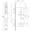 LITTO cilinderslot A26E6 - as 72 - vp 24mm inox look