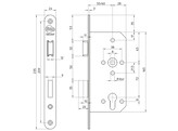 LITTO cilinderslot A26E6 - as 72 - vp 24mm inox look