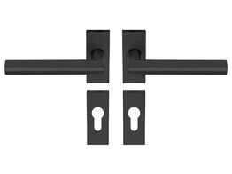 ARTITEC krukkenpaar op rechthoekige rozet TIPO - RVS zwart