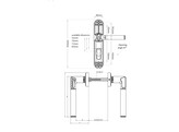 ABLOY garniture a code Code Handle - axe 72mm