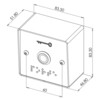 SEWOSY drukknop opbouw PB19VB-BAPL 6 draden - RVS