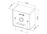 SEWOSY drukknop opbouw PB19VB-BAPL 6 draden - RVS