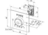 SEWOSY bouton poussoir PB22M_BBL - LED  buzzer et contact