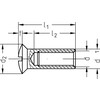 Ecrou relieur M6x20mm