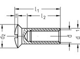 Ecrou relieur M6x20mm