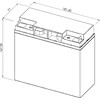 SEWOSY batterij - 12V DC - 18Ah