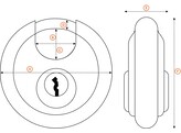 ABUS cadenas DISKUS 20 - 70mm