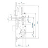 FUHR serie renovation 855R Multisafe - serrure principale - axe 92mm