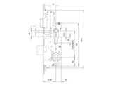 FUHR serie renovation 855R Multisafe - serrure principale - axe 92mm