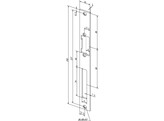 EFFEFF sluitplaat ProFix-2 55A - 250x25x3mm - RVS