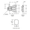 EUROLOCKS hevelcilinder 1339 - 20 mm  met gebogen lip en HS fixing