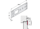 GEZE montageplaat deurpomp TS2000 NV BC - plat