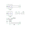 ARITITEC paire de poignees METRO - Inox