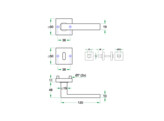 ARITITEC paire de poignees METRO - Inox