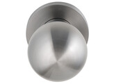 ARTITEC bouton rond fixe sur rosace O50mm - simple - avec ergots - inox mat