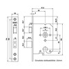 NEMEF veiligheidsslot 4119/17 - A55 - E50 - vp 25mm RVS