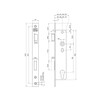 NEMEF smaldeurslot 8741/14 - as 110mm - vp 24mm