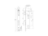 NEMEF smaldeurslot 8741/14 - as 110mm - vp 24mm