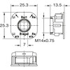 JUNIE vergrendel adaptors - kruknoot 7mm - 90 draaibeweging