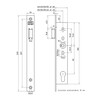 NEMEF loopslot 9632 - As 92 - vp 24mm rechthoekig RVS