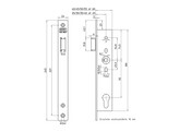 NEMEF loopslot 9632 - As 92 - vp 24mm rechthoekig RVS