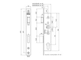 NEMEF smaldeurslot 9604/07 - 92/40 - RVS