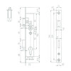 BEVER smaldeurslot 1004 - as 72mm - vp 24mm